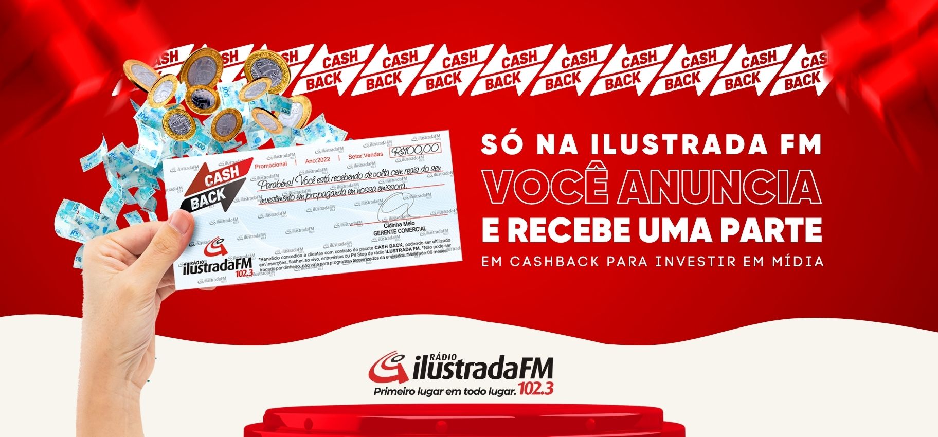 Promoção Cashback Rádio Ilustrada FM